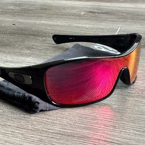 Oakley Antix 03-700 130 Black With Torch Iridium … - image 1